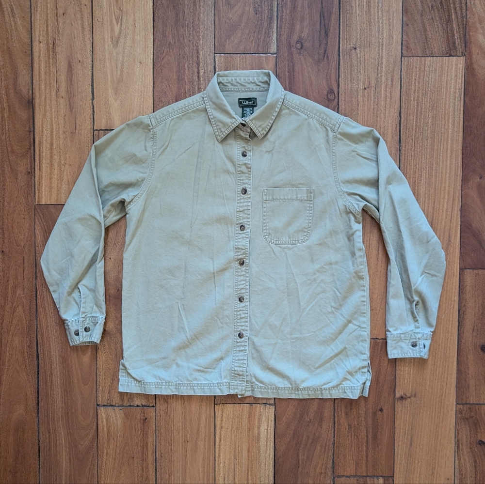 L.L. Bean Women's Khaki Button Down (S)
